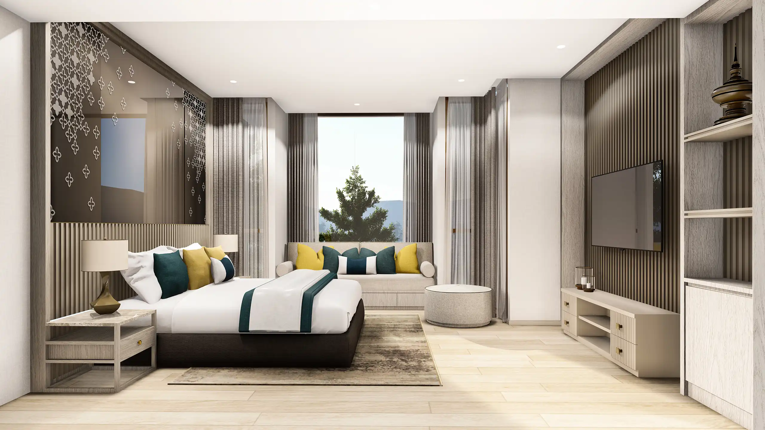 Duplex master bedroom