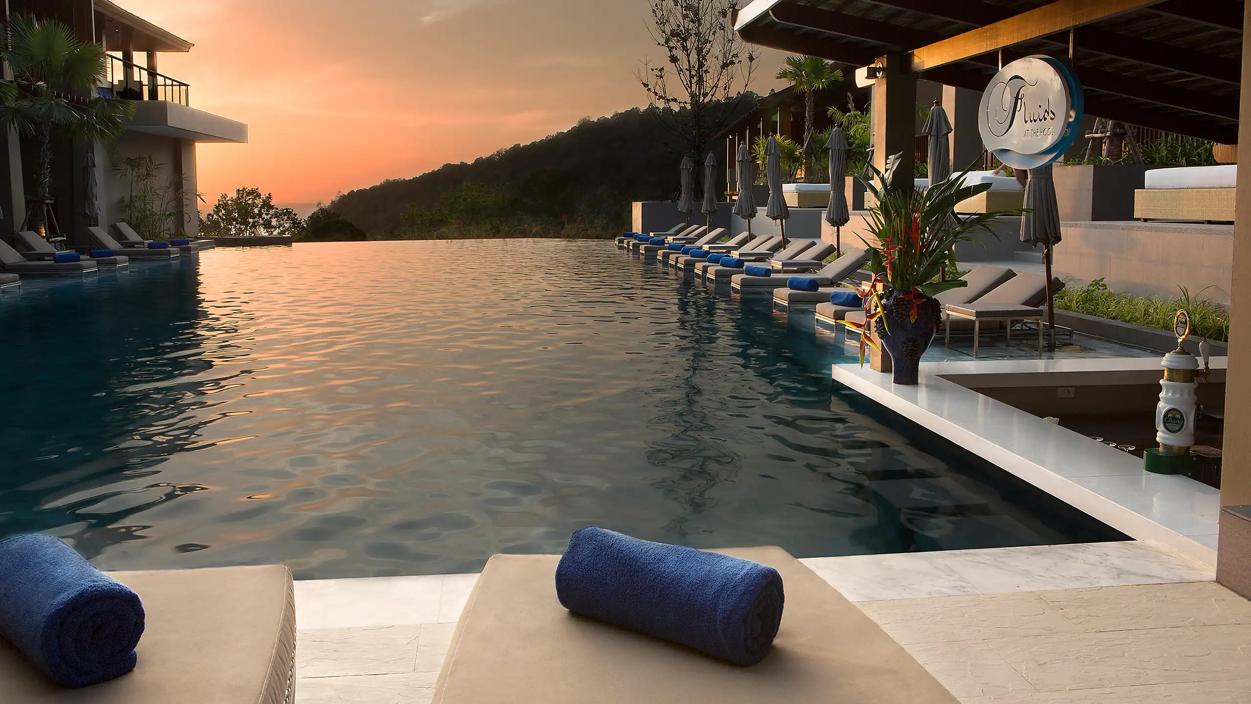 Riverside pool