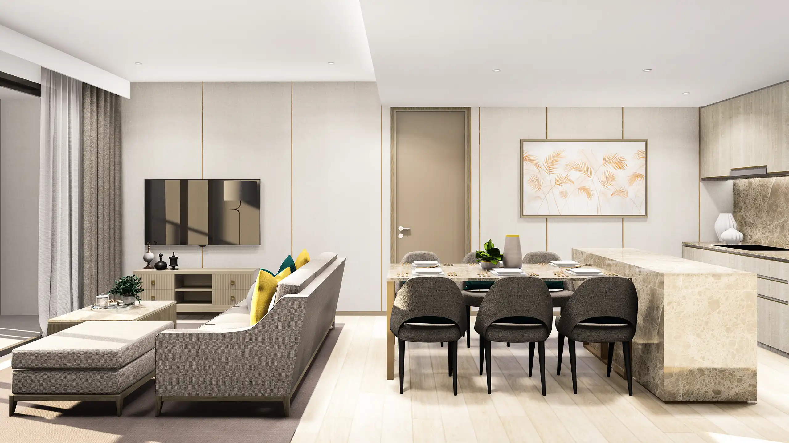 Two bedroom living